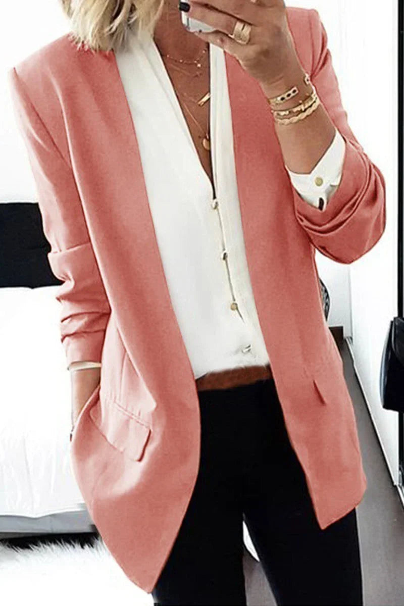 Blazer met elegante kraag