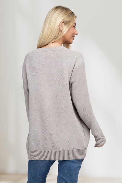 Comfortabele Open Front Sweater Cardigan voor Dames