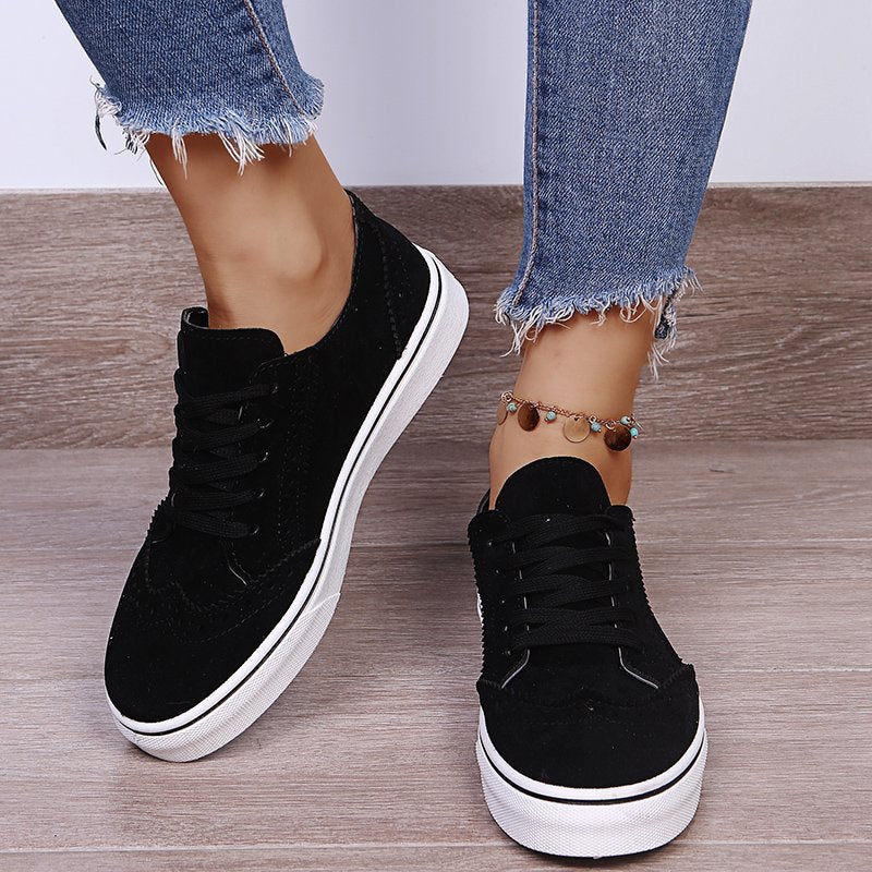 Lage Dames Sneakers met Veters – hippe en Comfortabel