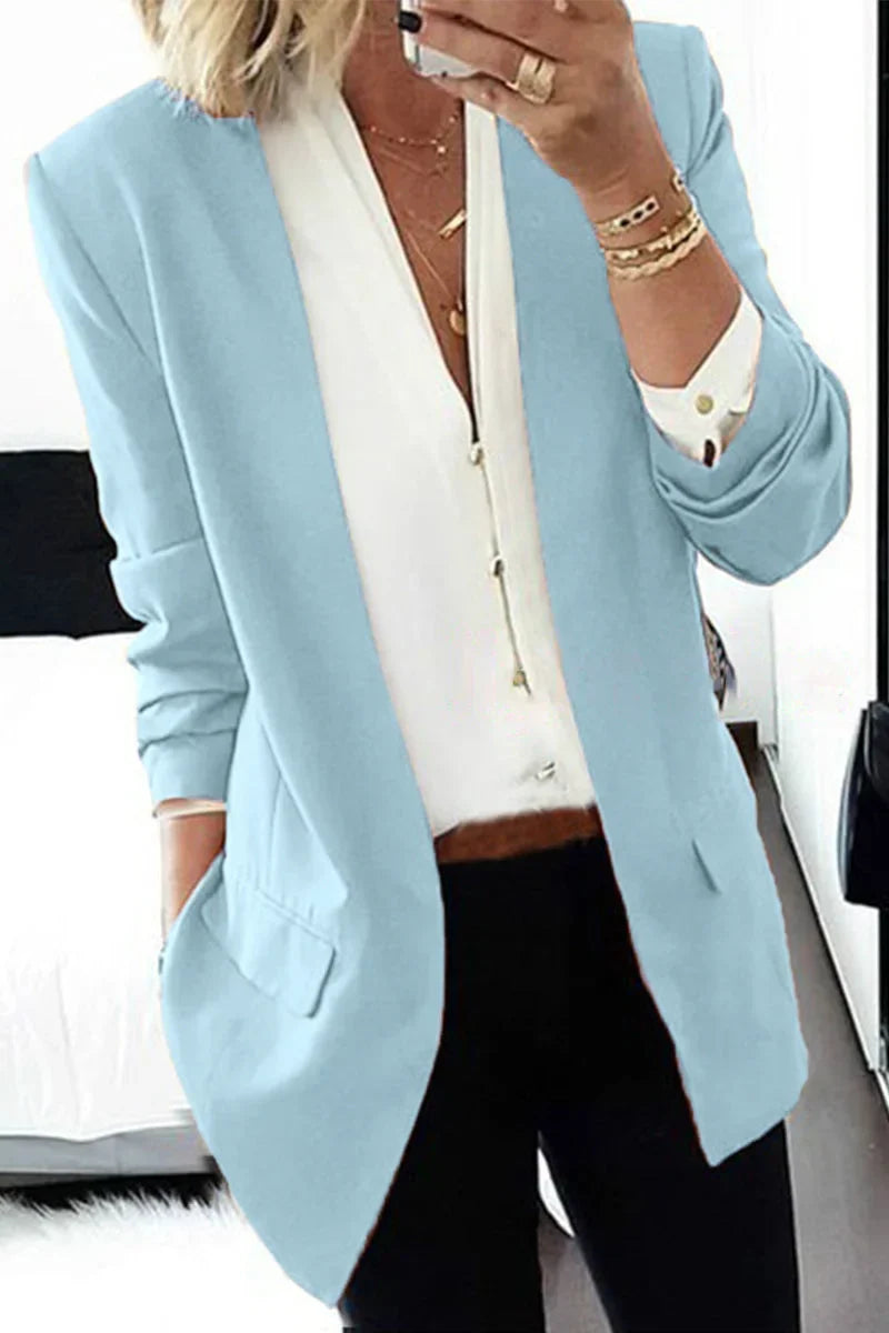 Blazer met elegante kraag