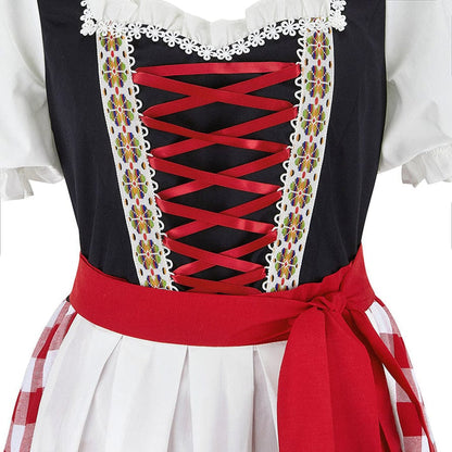 Traditioneel Dirndl-kostuum met klassieke elementen voor feesten