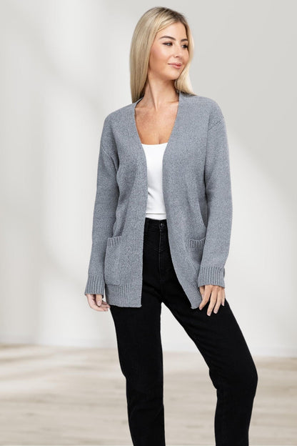 Comfortabele Open Front Sweater Cardigan voor Dames