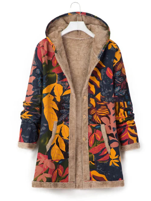 Hooded Coat met unieke print