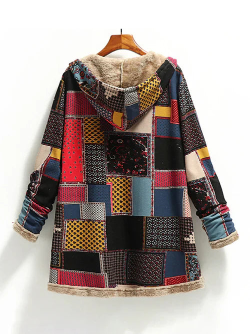 Hooded Coat met unieke print